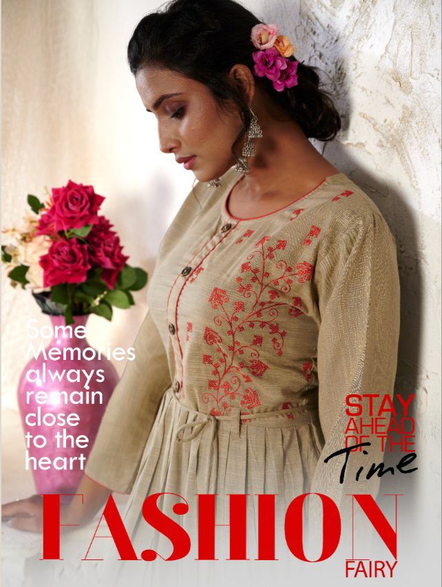 Kanasu Altis 2 Fancy Ethnic Wear Rayon Resham Silk Anarkali Long Kurti Collection